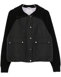 Brunello Cucinelli - Taffeta And Wool Knit Down Jacket - Lyst