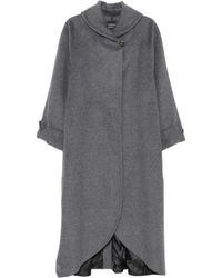 Emporio Armani - Wool Long Coat - Lyst