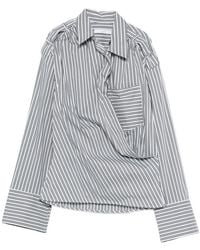 IRO - Lace Striped Cotton Shirt - Lyst