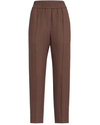 Brunello Cucinelli - Linen Blend Trousers - Lyst