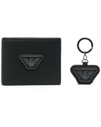 emporio armani men's wallets leather