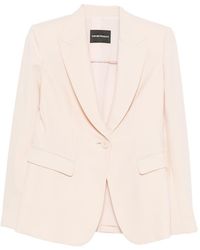 Emporio Armani - Single-Breasted Blazer Jacket - Lyst