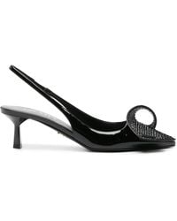 Prada - Patent Leather Slingback Pumps - Lyst