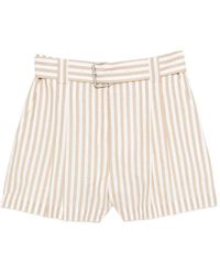 IRO - Anemone Striped Cotton Shorts - Lyst