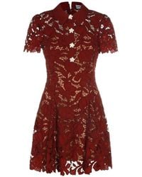 Self-Portrait - Lace Mini Dress - Lyst