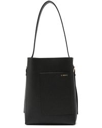 Valextra - Small Leather Bucket Bag - Lyst
