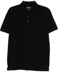 Emporio Armani - Logo Cotton Polo Shirt - Lyst