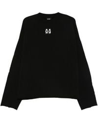 44 Label Group - Sweatshirt With Embroidered Logo - Lyst