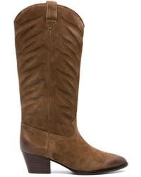 Ash - Heaven Suede Texan Boots - Lyst