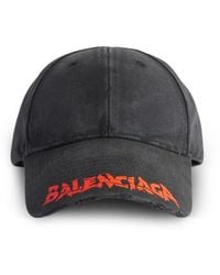 Balenciaga - Cotton Cap With Curved Visor - Lyst