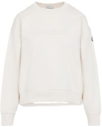 Moncler - Logo Cotton Sweatshirt - Lyst