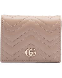Gucci - Porta Carte Di Credito Gg Marmont - Lyst