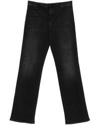 Gucci - Web-Stripe Wide-Leg Jeans - Lyst