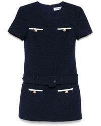 Self-Portrait - Self Portrait Bouclé Mini Dress - Lyst