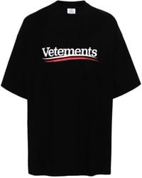 Vetements - Logo Cotton T-shirt - Lyst