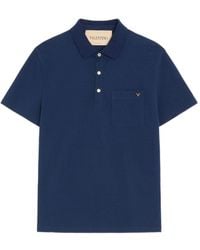 Valentino - Vgold Cotton Polo Shirt - Lyst