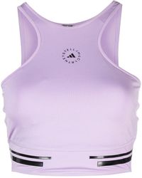 adidas By Stella McCartney - Truepace Running Crop Top - Women's - Recycled Polyamide/spandex/elastane/recycled Polyester - Lyst