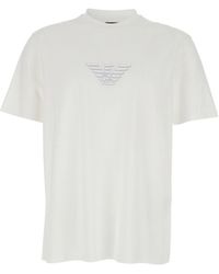 Emporio Armani - Logo Cotton T-Shirt - Lyst