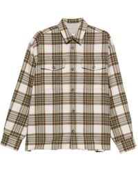 Ami Paris - Wool Checked Overshirt - Lyst