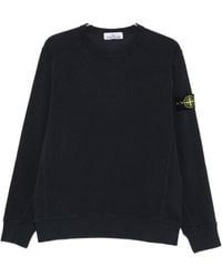 Stone Island - Ribbed Cotton Sweatshirt - Lyst