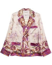Pierre Louis Mascia - Printed Silk Jacket - Lyst