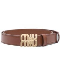 Miu Miu - Leather Belt - Lyst