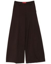 THE LATEST - Wool Blend Flared Trousers - Lyst