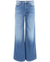 Mother - Jeans The Ditcher Roller Sneak a gamba ampia - Lyst
