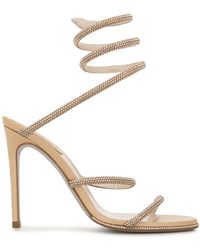 Rene Caovilla - Cloe Satin High-heel Sandals - Lyst