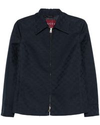 Gucci - Giacca Con Zip Gg - Lyst