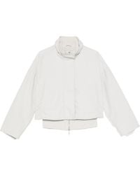 Emporio Armani - Cotton Blend Blouson Jacket - Lyst