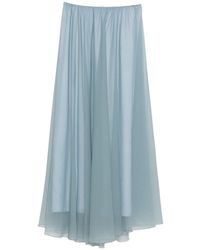 forte_forte - Chiffon Long Skirt - Lyst