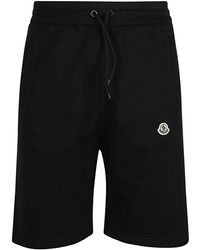Moncler Genius - Bermuda Shorts With Logo Patch And Drawstring In - Lyst