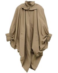 Chloé - Cotton Cape Coat - Lyst