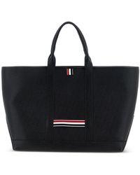 Thom Browne - Medium Leather Tote Bag - Lyst