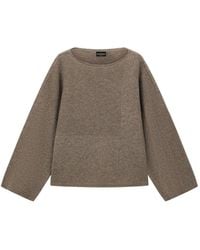 Emporio Armani - Wool Crewneck Sweater - Lyst