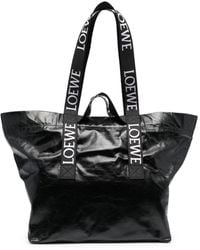 Loewe - Leather Fold Shopper Bag - Lyst