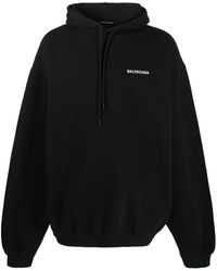 balenciaga hoodie mens black