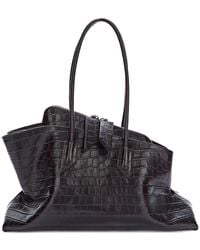 The Attico - La Passeggiata Medium Leather Shoulder Bag - Lyst