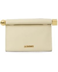 Jacquemus - Le Sac Rond Carre Leather Clutch - Lyst