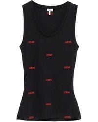 Loewe - Logo Cotton Tank Top - Lyst