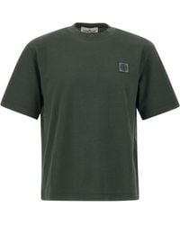 Stone Island - Short Sleeves Cotton T-Shirt With Logo - Lyst