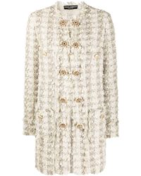 Dolce & Gabbana Cappotto in tweed - Multicolore