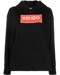 KENZO - Logo-print Cotton Hoodie - Lyst