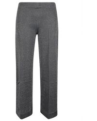 Circus Hotel - Viscose Wide Leg Trousers - Lyst