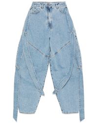 The Attico - Oversized Denim Jeans - Lyst