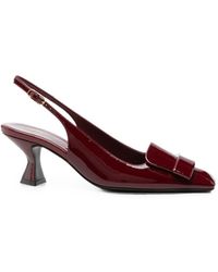 Sergio Rossi - Leather Slingback Pumps - Lyst