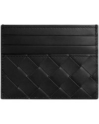 Bottega Veneta - Woven Leather Card Holder - Lyst