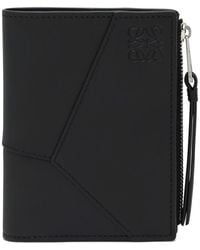 Loewe - Puzzle Edge Slim Leather Wallet - Lyst