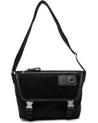Loewe - Flex Medium Canvas And Suede Crossbody Bag - Lyst